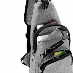 Gloednieuw 🛒 Flash-uitverkoop 😉 San Vitale® - Slingbag - Sbag - Schoudertas - Rugzak - Crossbody Bag - Zwart ⌛ 🎁 -Tassen-dames Winkel 550x806 6