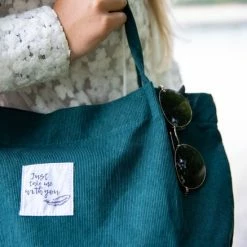 Begroting 🧨 Goedkoopste ⭐ GoDaily - Dames - Schoudertas - Handtas - Bag - Canvas - Katoenen Tas - Tote - Groen 🌟 🔥 -Tassen-dames Winkel 550x824 18