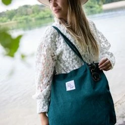 Begroting 🧨 Goedkoopste ⭐ GoDaily - Dames - Schoudertas - Handtas - Bag - Canvas - Katoenen Tas - Tote - Groen 🌟 🔥 -Tassen-dames Winkel 550x824 22