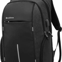 Beste Verkoop โ๏ธ Gloednieuw ๐ Ssublime Vault - Anti Diefstal Waterdichte Rugzak - Laptoptas Met 15.6 Tot 17 Inch Laptopvak - Rugtas Met USB én Audio Aansluiting - Voor Dames En Heren - Inclusief TSA Ritsslot - Zwart โญ ๐