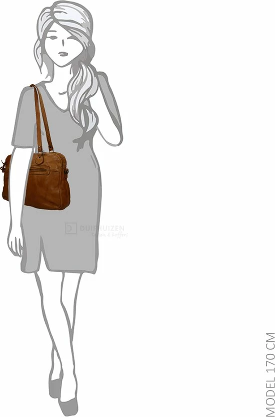 Hete verkoop ๐ Beste Pirce ๐ Bear Design Medium Schoudertas / Crossbody Tas Dames - Leer - Cow Lavato - Cognac ๐ ๐ 13 Hete verkoop ๐ Beste Pirce ๐ Bear Design Medium Schoudertas / Crossbody Tas Dames - Leer - Cow Lavato - Cognac ๐ ๐ - Afbeelding 11